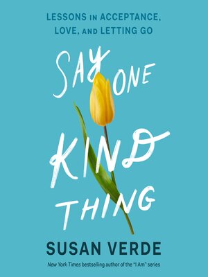 Say One Kind Thing - Audiobook